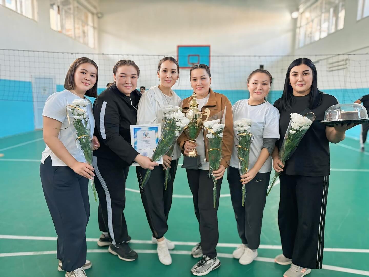 Аудандық мұғалімдер арасындағы волейбол 2025 1 орын