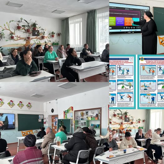 Қыс мезгілінде және мереке күндері балалардың қауіпсіздігін қамтамасыз ету мақсатында ата-аналармен жиналысы