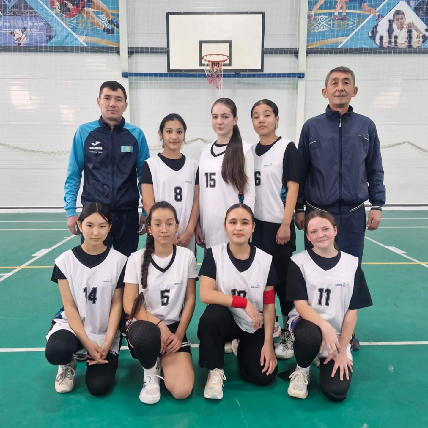 Аудандық мектеп лигасы аясында өткен баскетбол жарысында 7-8  сынып қыздар командасы жүлделі ІІІ орынға ие болды!